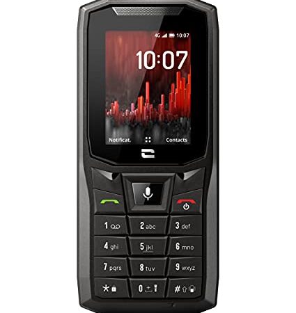 Crosscall Core-S4 Smart/Feature Phone débloqué 4G (Écran: 2;4 Pouces - 512 Mo - Dual Nano-SIM - KaiOS) Noir