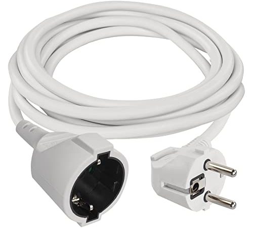 EMOS Rallonge 5m Schuko Rallonge électrique intérieur IP20 H05VV-F3G 1,5mm2 Protection enfant