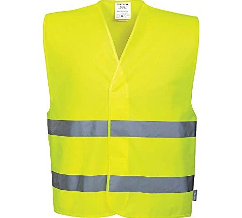 Portwest c474yer4 x/5 x Gilet à haute visibilité avec deux bandes, jaune, 4 x 5 x