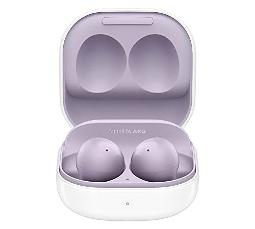 Samsung Galaxy Buds2 écouteurs Bluetooth Lavande, intra-auriculaires, sans fil, Réduction active de bruit, Son environnant, IPX2, étui-chargeur, Son de qualité, Appel clair– Version française, Violet