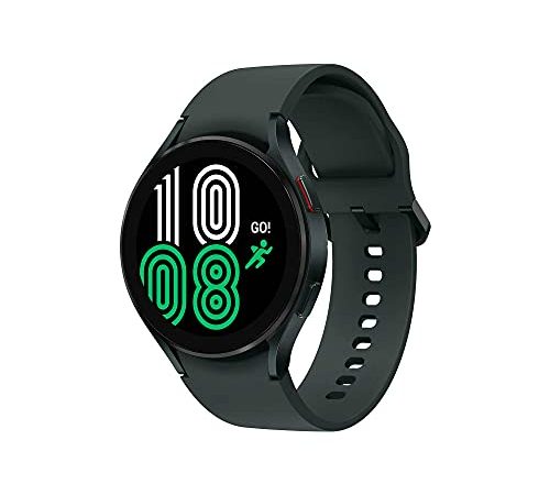 Samsung Galaxy Watch4 BT 44 mm Bluetooth, - Montre connectée Intelligente, Surveillance de la santé, Bien-être, Sport, IMC, ECG, Batterie Longue durée Vert Version Italienne