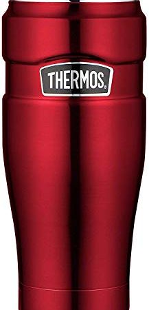 THERMOS 4002.248.047 Gobelet Isotherme Stainless King, 0,47 l, Acier Inoxydable, Framboise, 8,4x8,4x19,8 cm