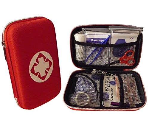 Trousse de Premier Secours Complète, pour la Voiture, les Randonnées, le Sport, les Voyages, Kit d'Urgence et de Survie, Premier Soin