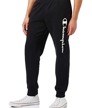 Champion Homme Legacy Classic Logo Pantalon de Surv tement, Noir-black, M EU