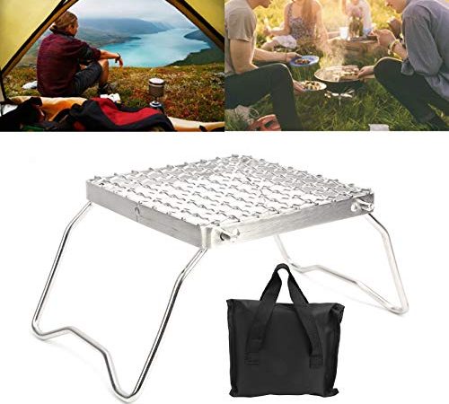 Gril de barbecue, gril pliable pliable, cuisinière à barbecue extérieure facile à transporter cuisinière à gaz à structure simple pour carburants