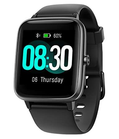 GRV Montre Connectée Homme Femme Smartwatch Montre Sport Podometre Cardio Etanche IP68 Notification SMS et Appel 9 Modes Sport Chronomètre Cycle Menstruel Controle de Musique pour Android iOS