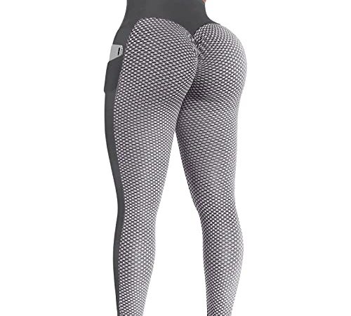 Legging de Sport Femme Push Up TIK Tok Taille Haute Amincissant Sexy Legging de Yoga Sport Pantalon Grande Taille Chic Sport Fitness Legging de Sport Femme Pantalon de Yoga