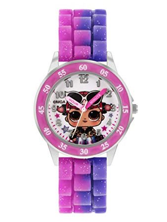 lol surprise Filles Digital Quartz Montre avec Bracelet en Silicone LOL9017ARG