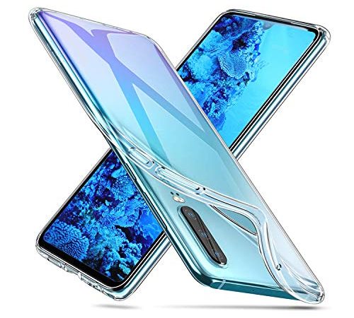 NEW'C Coque pour Huawei P30, Ultra Transparente Silicone en Gel TPU Souple Coque de Protection avec Absorption de Choc et Anti-Scratch