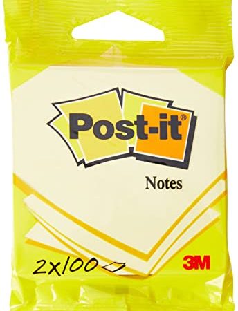 Post-it 76x76 mm Notes - Canary Jaune (Lot de 2)