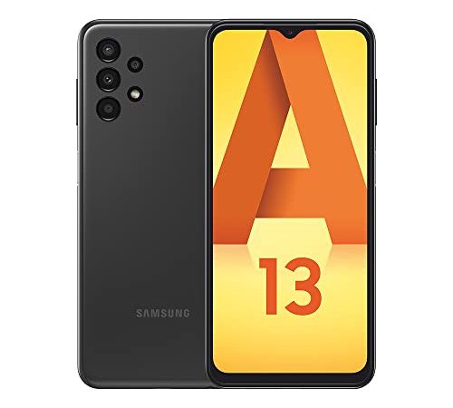 Samsung Galaxy A13, Téléphone Mobile 4G 64Go Noir, sans Carte SIM, Smartphone Android, Version FR