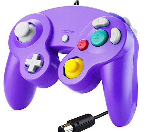 SONVIEE Manette pour Gamecube,Manette de Gamecube Filaire NGC Contrôleur Classique GC Game Cube NGC Controller Compatible avec Gamecube Wii U Switch PC Super Smash Bros