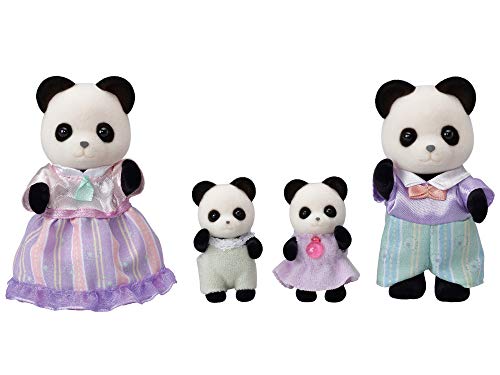 Sylvanian Families - La Famille Panda - 5529 - Famille 4 Figurines - Mini Poupées