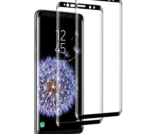 [2 Pièces] Verre Trempé pour Samsung Galaxy S9, Vitre Protection écran pour Galaxy S9, Full Coverage, Sans Bulles, Anti Rayures Film Protection Ecran pour Samsung S9