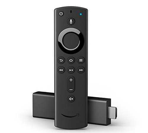 Amazon Fire TV Stick 4K Ultra HD Reconditionné Certifié avec télécommande vocale Alexa nouvelle génération, Lecteur multimédia en streaming