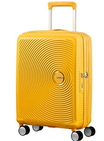 American Tourister Soundbox Spinner Hand Luggage, 55 cm, 41 L, Jaune (Golden Yellow)