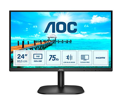 AOC B2 24B2XHM2 écran Plat de PC 60,5 cm (23.8") 1920 x 1080 Pixels Full HD LCD Noir