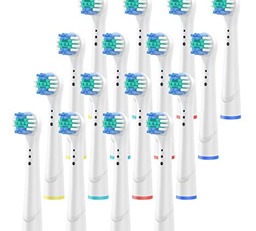 Brossette de rechange Pour Oral b Têtes de Brosse à Dents Electrique, Entièrement compatibles avec les modèles de brosses à dents électriques Oral b,Têtes de ​Rechange pour Brosses à Dents