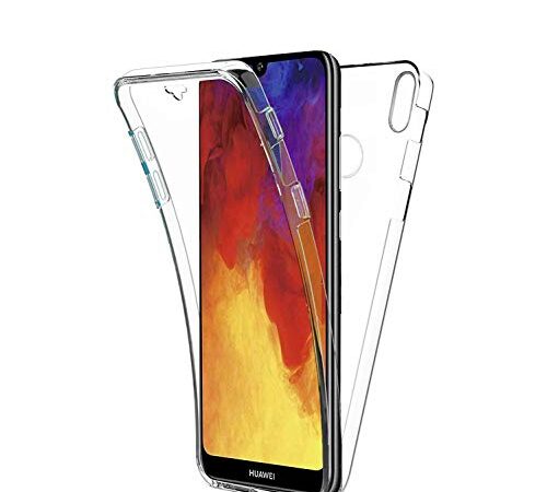 COPHONE® Coque Compatible Huawei Y6 2019 Transparente 360 degrès en Gel Protection Integral et Invisible. Housse Silicone Haute qualité