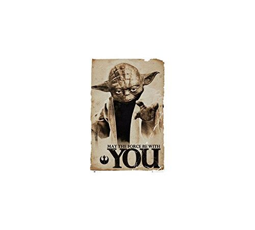 GB eye moviepostersdirect Poster Grand Format de Yoda dans Star Wars 61 x 91,5 cm