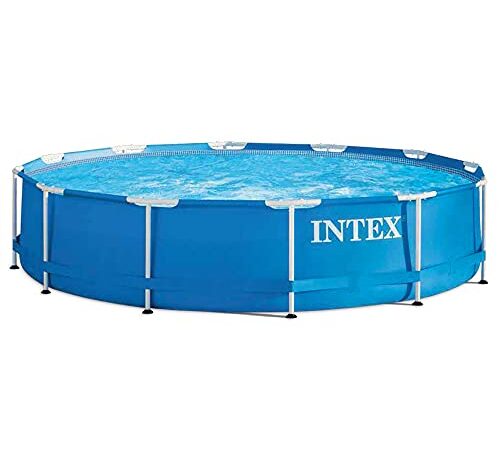 Intex piscine metal frame ronde tubulaire (ø)3,66 x (h)0,76m