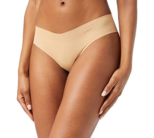 Sloggi Femme Sloggi Zero Cotton Hipstring String, Beige (Cognac 00sh), S EU