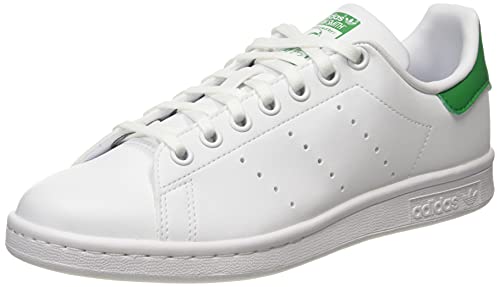 adidas Mixte enfant Stan Smith Sneaker, Cloud White Cloud White Green, 38 2/3 EU