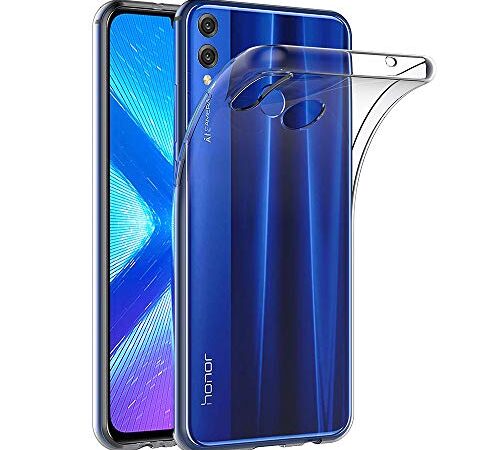 AICEK Coque Honor 8X, Transparente Silicone Coque pour Huawei Honor 8X Housse Silicone Etui Case (6,5 Pouces)