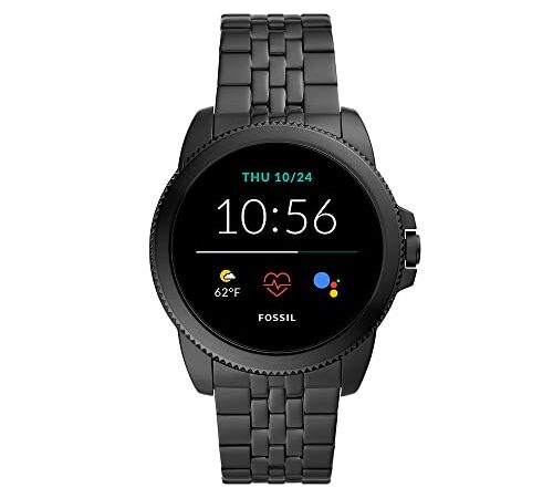 Fossil Homme montre connectée Gen 5e avec haut-parleur, fréquence cardiaque, NFC et alertes pour smartphones