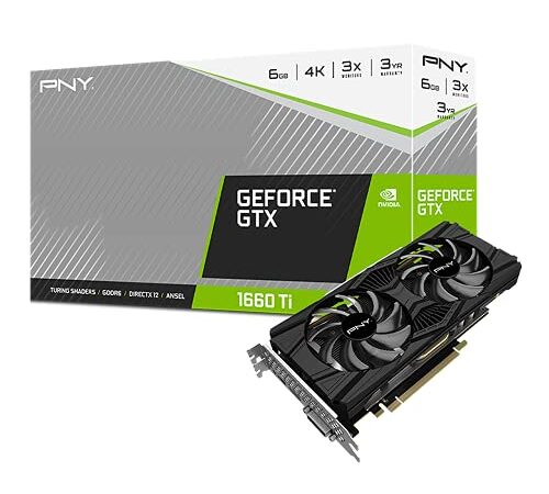 PNY GeForce Carte Graphique GTX™ 1660 Ti 6GB Dual Fan