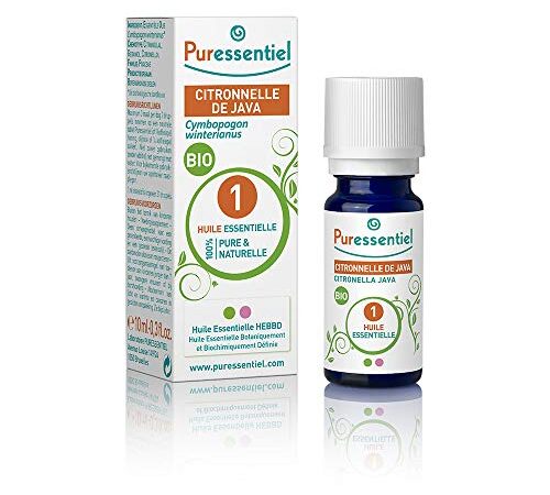 Puressentiel - Huile Essentielle Citronnelle de Java - Bio - 100% pure et naturelle - HEBBD - 10 ml