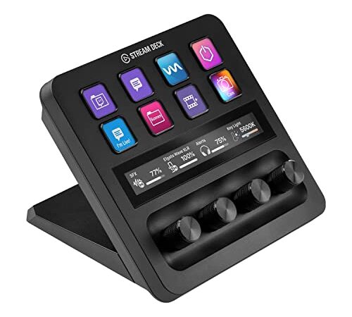 Elgato Stream Deck +, Console de mixage, Interface de Production en Direct et de Studio, pour créateurs de contenus, Streaming et Gaming, avec Ruban Tactile, Boutons et Touches LCD, Compatible Mac/PC