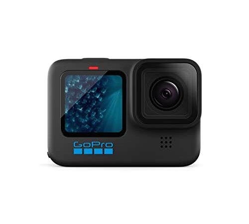 GoPro HERO11 Black - Caméra d'action étanche avec vidéo Ultra HD 5.3K60, Photos 27MP, capteur d'image 1/1.9", Diffusion en Direct, Webcam, stabilisation