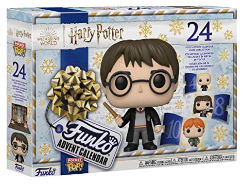 Funko Pop Calendrier de l'Avent de 2022 : Harry Potter avec 24 Jours de Surprise Pocket Pop ! Figurine Jouets Idéal Vacances Cadeau de Noël