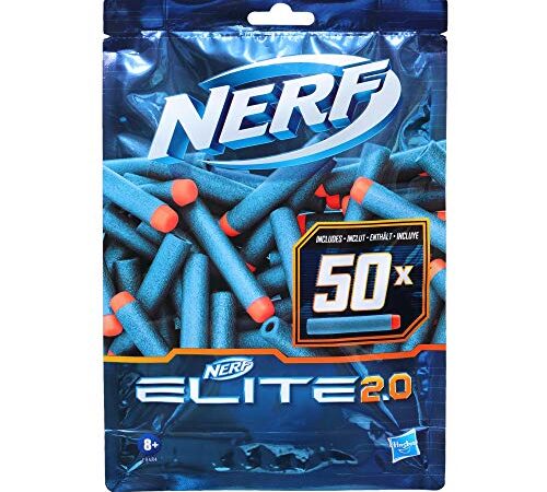 Nerf Elite 2.0, Recharge de 50 fléchettes, compatibles avec Les Blasters Nerf Elite