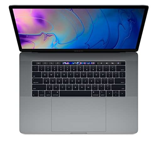 (2018) Apple MacBook Pro 15, Core i7 16Go 512Go SSD Retina TouchBar Touch Id, (MR942FN/A) - Azerty Français - Gris Sidéral (Reconditionné)