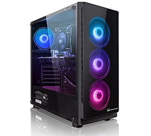 Megaport PC Gamer AMD Ryzen 5 4500 6X 3.6GHz • Nvidia GeForce RTX 3050 8Go • 1To M.2 SSD • 16Go 3200 MHz DDR4 RAM • WiFi • Ordinateur de Bureau • Unité Centrale • Gamer