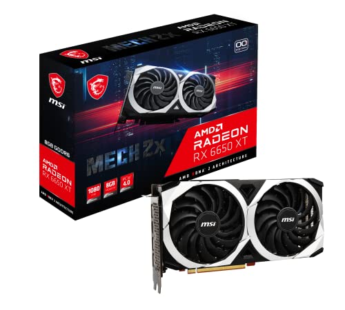 MSI RX6650 XT Mech 2X 8Go OC gddr6x Carte Graphique