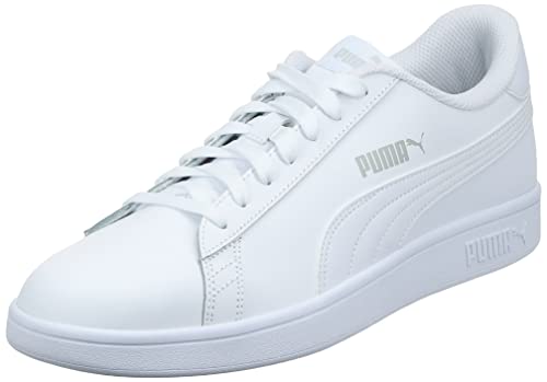 PUMA Puma Smash v2 L Baskets Mixte, Puma Blanc Puma Blanc, 43 EU