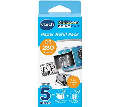 VTech – Recharge Papier Kidizoom Print Cam, Photos Instantanées – Dès 5 Ans – Version FR