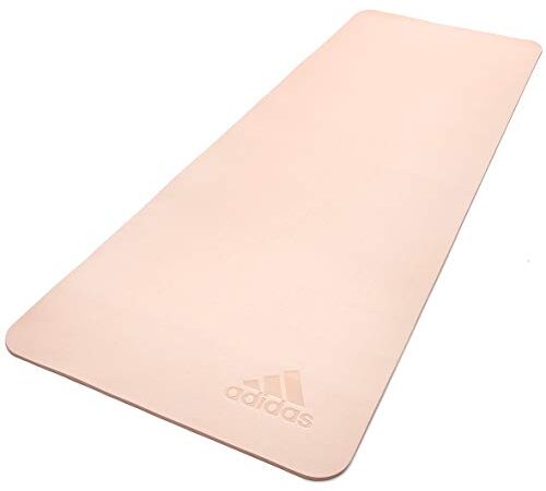 adidas Premium Yoga Mat-5mm-Pink Tint Unisex-Adult, Rose Vif