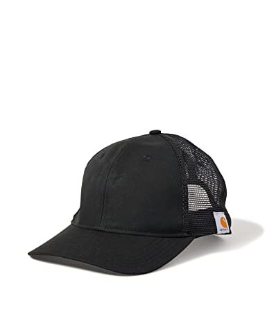 Carhartt Homme Rigby Stretch Fit Leatherette Patch Cap Casquette de baseball, Noir, Taille unique EU