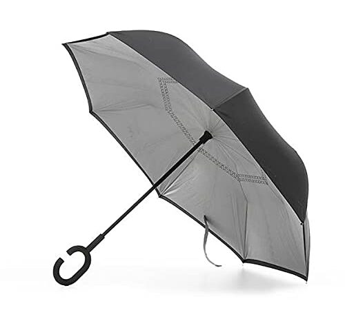 InnovaGoods Parapluie réversible avec poignée Mains Libres