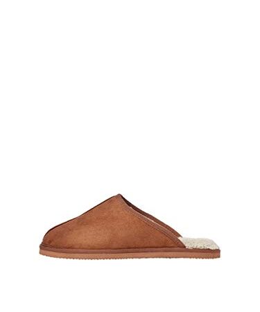 Jack & Jones Homme JFWDUDELY Microfiber Slipper Almond Mule, 43 EU