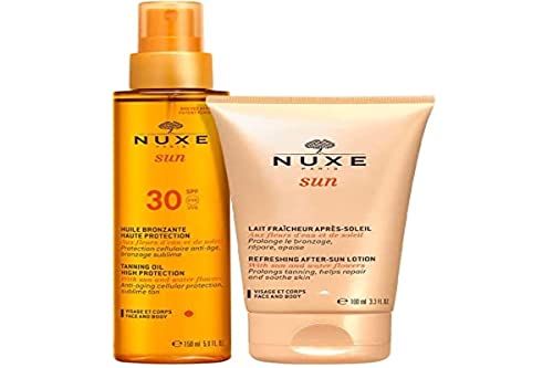 Nuxe Sun Huile Bronzante Haute Protection Spf30 Lote 2 Pz