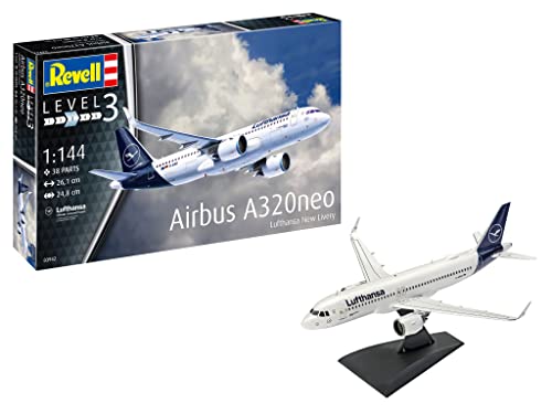 Revell Maquette d'Avion Airbus A320 Neo, Échelle 1 : 144