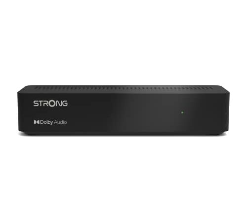 STRONG SRT8213 Décodeur TNT Full HD -DVB-T2 - Compatible HEVC265 - Récepteur/Tuner TV avec Fonction enregistreur (HDMI, Péritel, USB, Dolby Digital Plus) - Noir