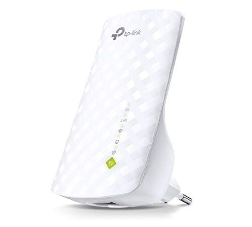 TP-Link Répéteur WiFi RE200 Amplificateur WiFi AC750Mbps, répéteur wifi puissant avec un port Ethernet, Compatible avec toutes les box internet